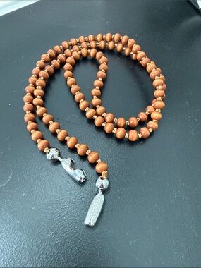 Ossa NEW CROSSBODY IPHONE CORD IN WOODEN BEADS BY OSSA